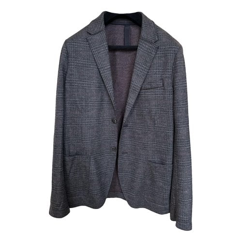 Pre-owned Harris Wharf London Wool Suit In Anthracite