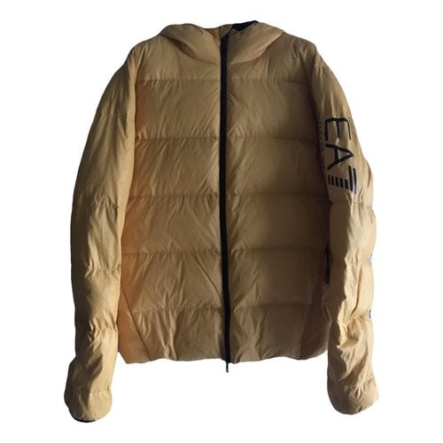 Pre-owned Emporio Armani Puffer In Yellow