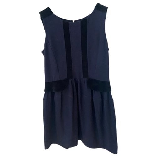 Pre-owned Marc By Marc Jacobs Wool Dress In Navy