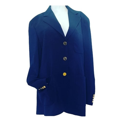 Pre-owned Ermanno Scervino Wool Blazer In Blue