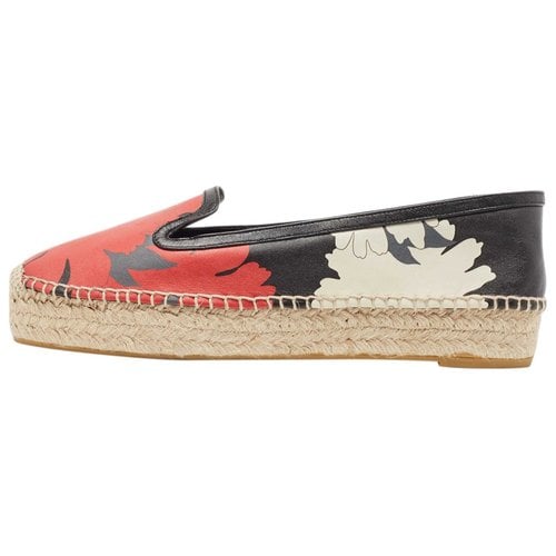 Pre-owned Alexander Mcqueen Leather Flats In Multicolour