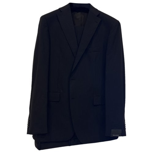 Pre-owned Tagliatore Wool Suit In Black