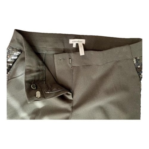 Pre-owned Manoukian Trousers In Black