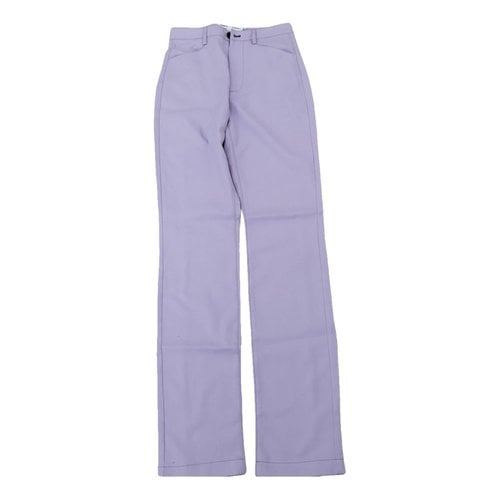 Pre-owned Proenza Schouler Trousers In Purple