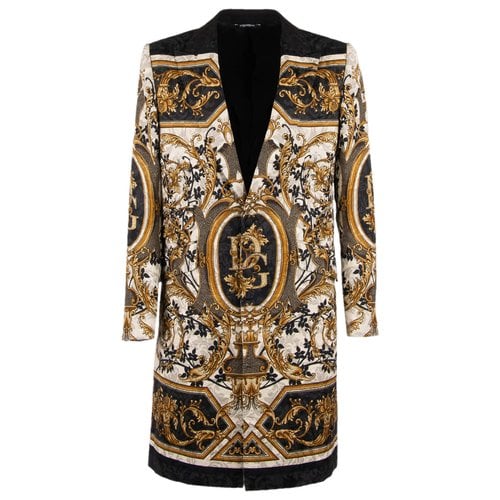 Pre-owned Dolce & Gabbana Coat In Gold