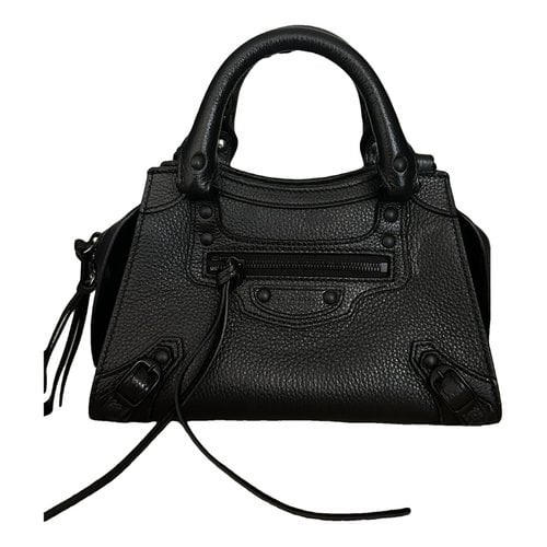 Pre-owned Balenciaga Neo Classic Leather Handbag In Black