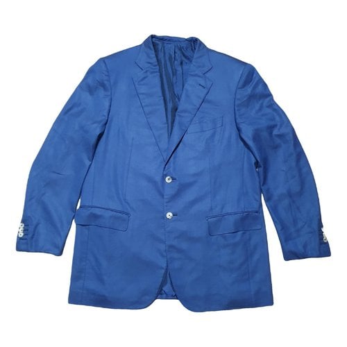 Pre-owned Pal Zileri Wool Jacket In Blue
