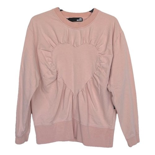 Pre-owned Moschino Love Sweatshirt In Pink