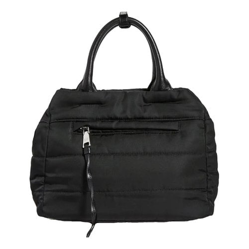 Pre-owned Prada Tessuto Cloth Handbag In Black