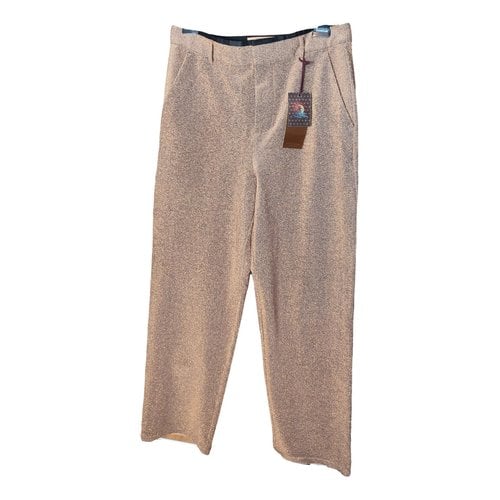 Pre-owned Scotch & Soda Straight Pants In Gold