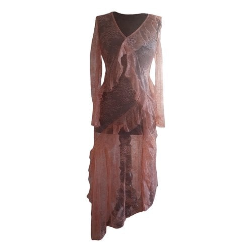 Pre-owned Aniye By Lace Mid-length Dress In Pink