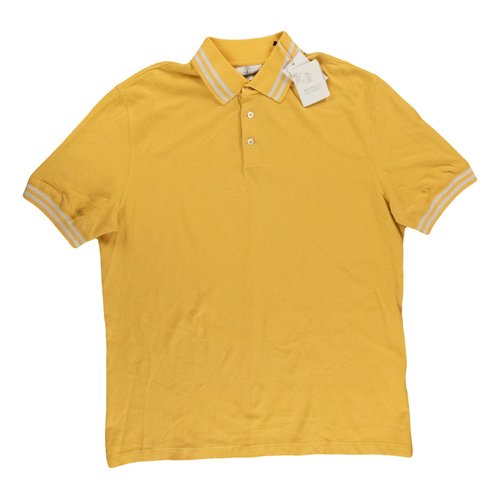 Pre-owned Brunello Cucinelli Polo Shirt In Yellow