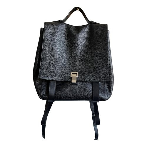 Pre-owned Proenza Schouler Ps1 Backpack Leather Backpack In Black