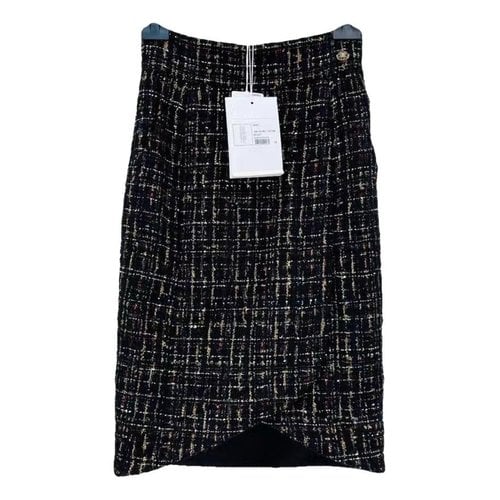 Pre-owned Chanel Wool Mid-length Skirt In Brown