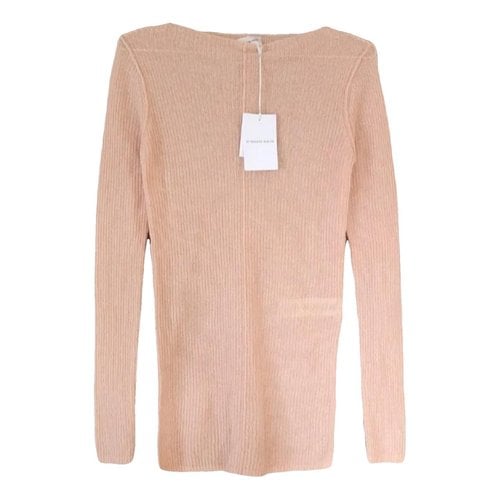 Pre-owned By Malene Birger Cashmere Jumper In Beige