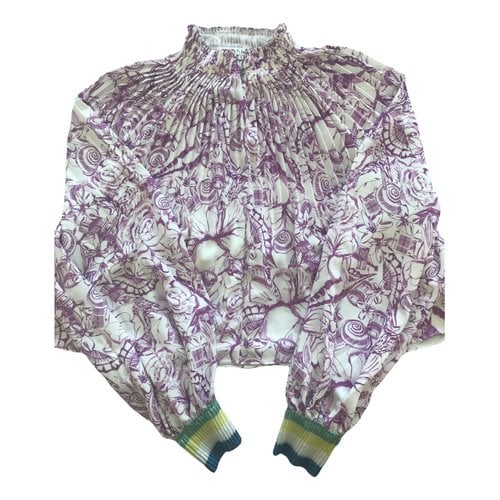 Pre-owned Tibi Blouse In Purple