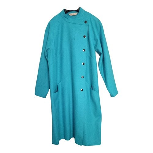 Pre-owned Marina Rinaldi Wool Mid-length Dress In Blue