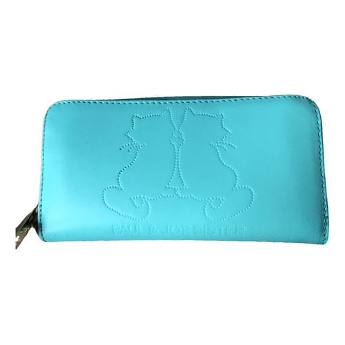 Pre-owned Paul & Joe Sister Leather Wallet In Turquoise