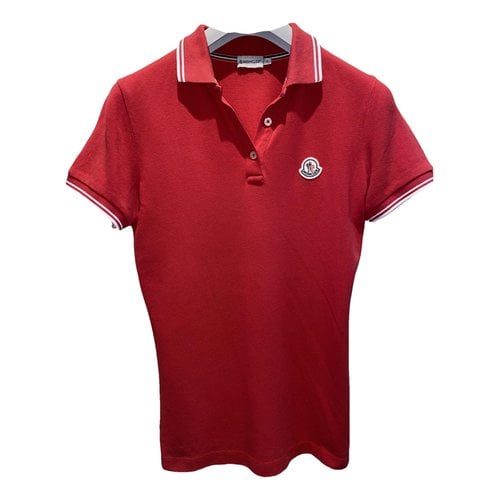 Pre-owned Moncler Polo In Red