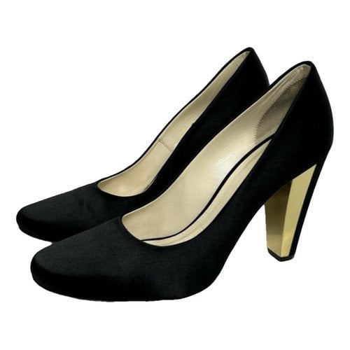 Pre-owned Celine Cloth Heels In Black