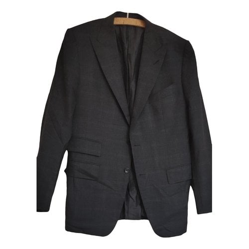 Pre-owned Tom Ford Wool Suit In Grey