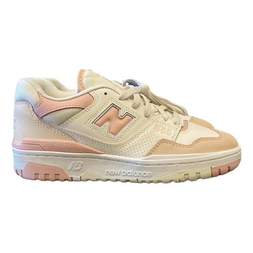Pre-owned New Balance 550 Leather Trainers In Pink