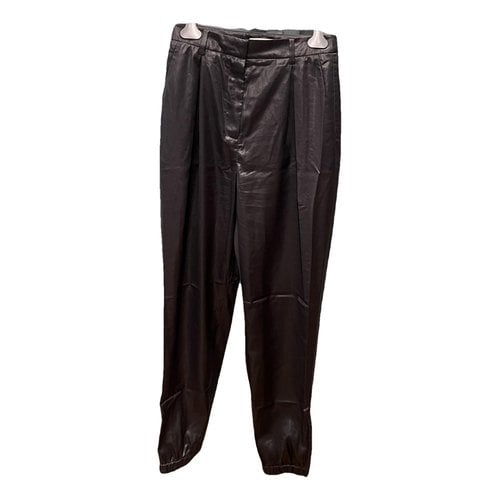 Pre-owned Tibi Straight Pants In Black