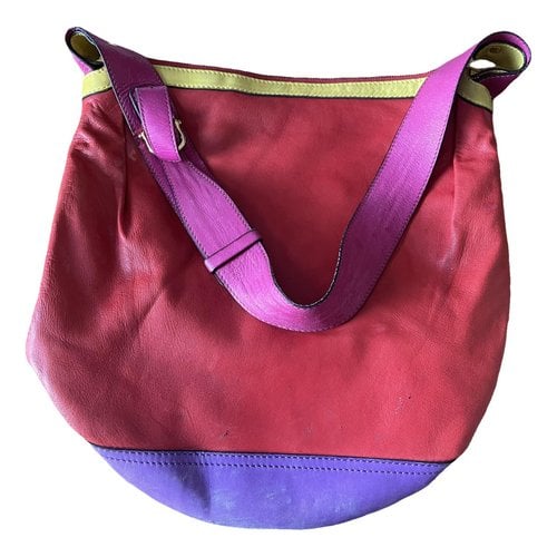 Pre-owned Celine Leather Bag In Multicolour