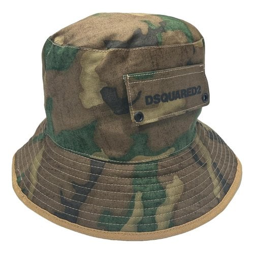 Pre-owned Dsquared2 Cloth Hat In Green