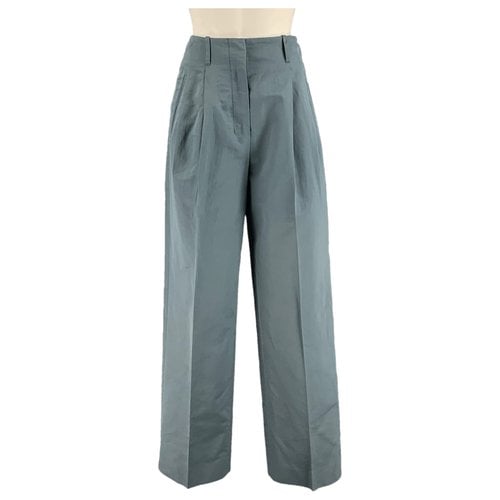 Pre-owned The Row Trousers In Grey