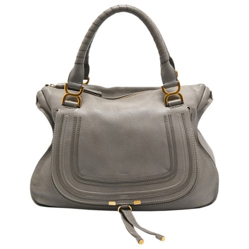 Pre-owned Chloé Leather Handbag In Grey