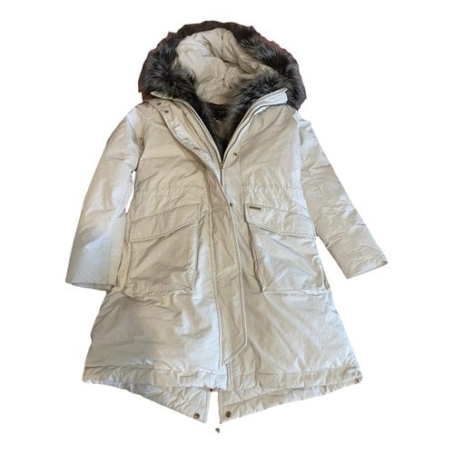 Pre-owned Woolrich Parka In White
