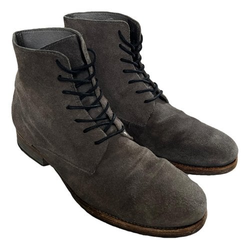 Pre-owned Allsaints Boots In Grey