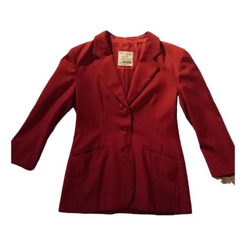 Pre-owned Moschino Cheap And Chic Wool Jacket In Red
