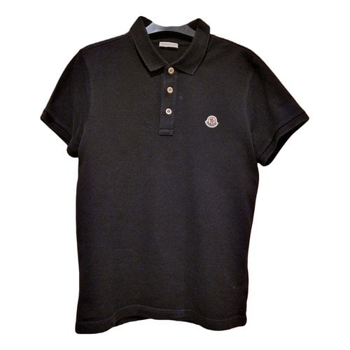 Pre-owned Moncler Polo Shirt In Black