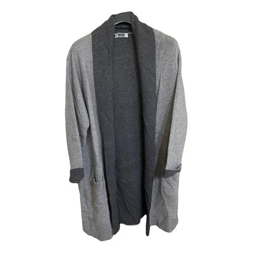 Pre-owned Krizia Cashmere Cardigan In Grey