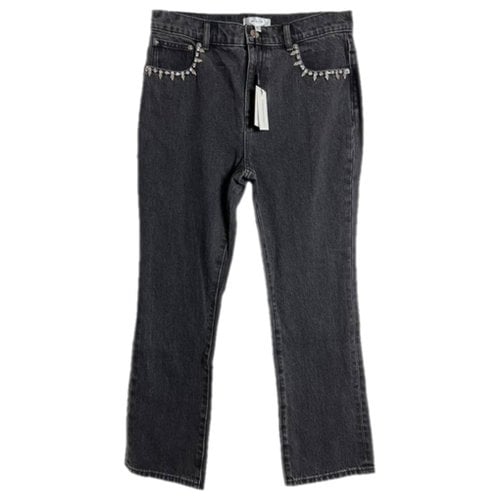 Pre-owned Milly Straight Jeans In Black