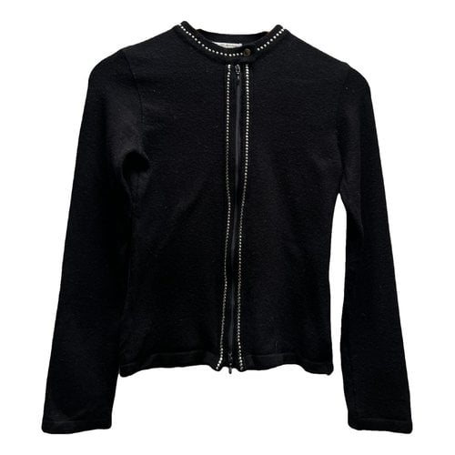Pre-owned Kaos Wool Cardigan In Black