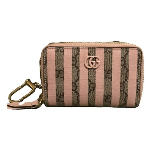Pre-owned Gucci Cloth Wallet In Pink