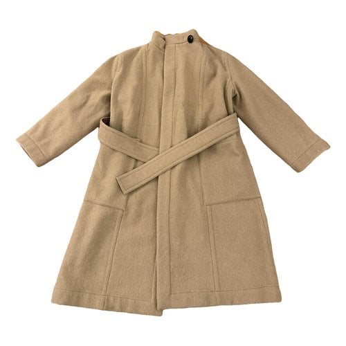 Pre-owned Lemaire Wool Coat In Beige