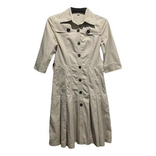 Pre-owned Burberry Mid-length Dress In Khaki