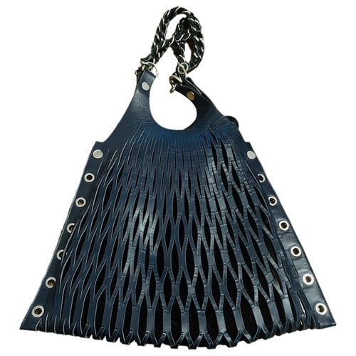 Pre-owned Sonia Rykiel Baltard Leather Handbag In Blue