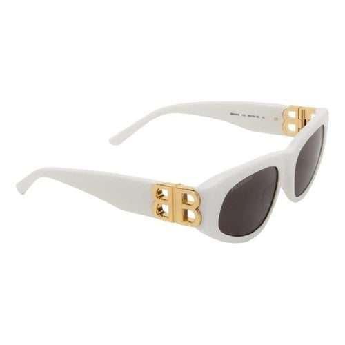 Pre-owned Balenciaga Sunglasses In White