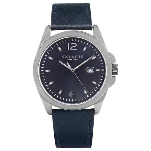 Pre-owned Coach Watch In Blue