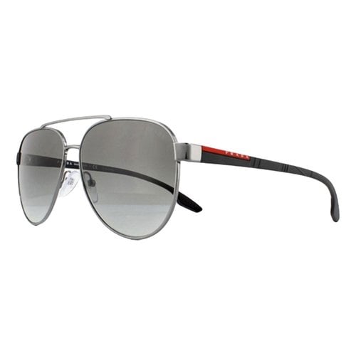 Pre-owned Prada Aviator Sunglasses In Grey