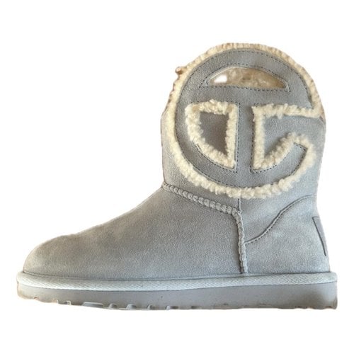 Pre-owned Ugg X Telfar Snow Boots In Blue