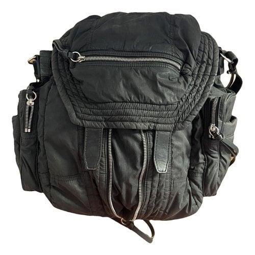 Pre-owned Alexander Wang Marti Cloth Backpack In Black