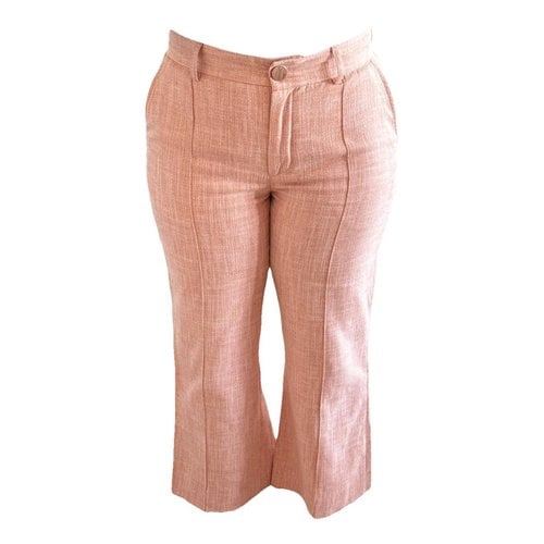 Pre-owned See By Chloé Straight Pants In Orange