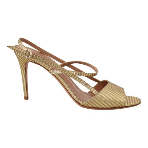 Pre-owned A.bocca Leather Heels In Gold
