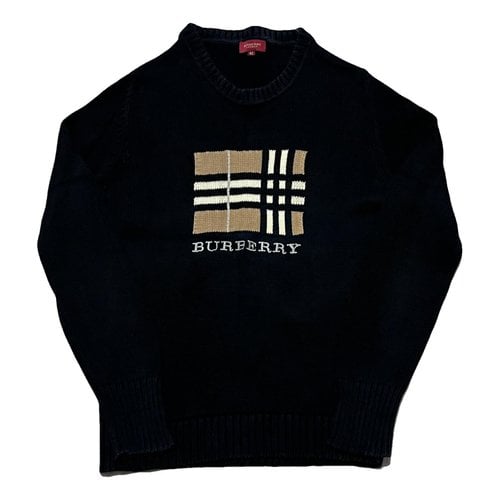 Pre-owned Burberry Jumper In Navy
